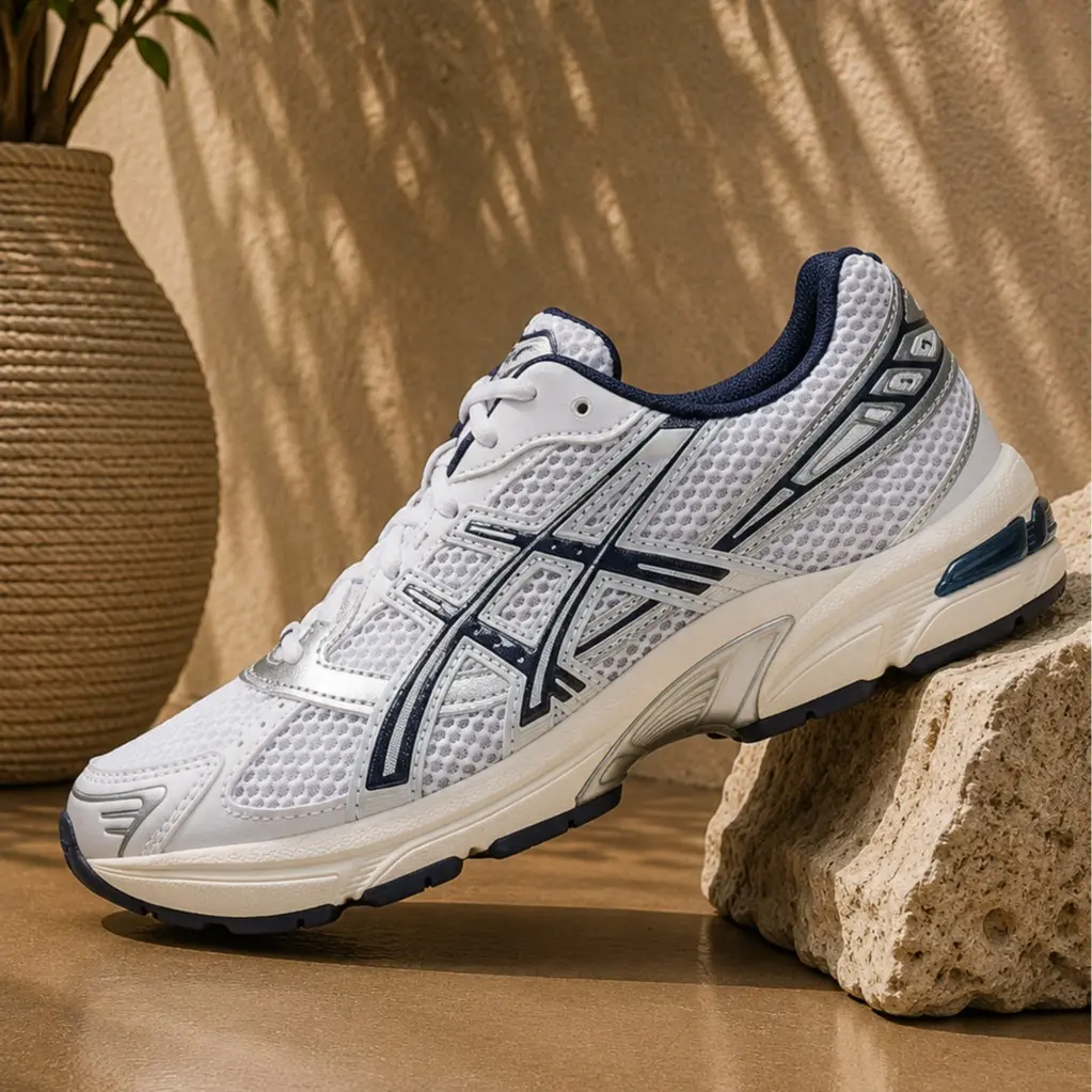 ASICS Gel-1130 White Midnight 1202A164-110 Womens Fashion Sneakers New
