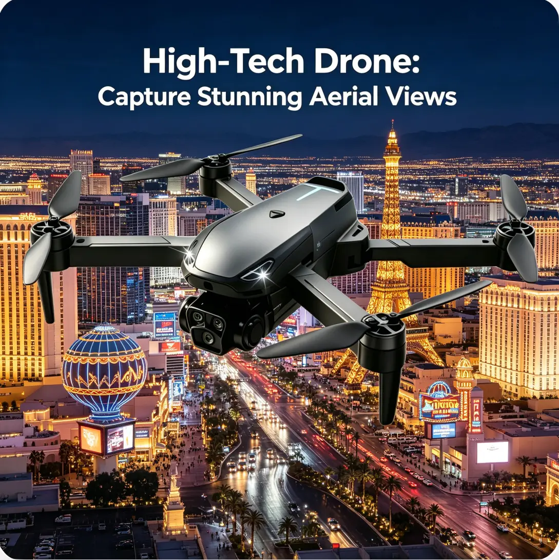 2026 M8 Pro Drone – 4K EIS Camera, GPS & 5G WiFi FPV, Brushless Motor, Optical Flow Hover, Smart Obstacle Avoidance, Auto Return, 360° Stunt Roll, Dual Batteries Included