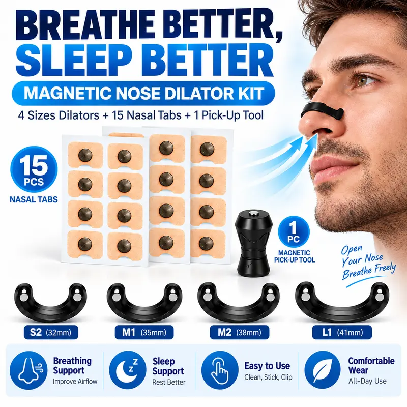 15pcs Magnetic Nose Dilators with Quick Application Tabs, Magnetic ...