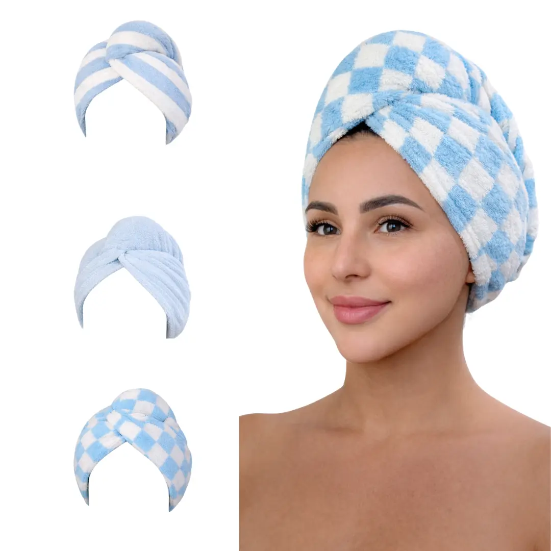 3 Blue (solid + Chess+ Stripes)