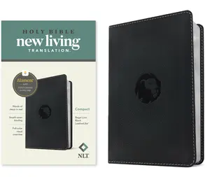 USED-NLT Compact Bible, Filament Enabled (Leatherlike, Regal Lion Black, Red Letter) by New Living Translation (Imitation Leather)