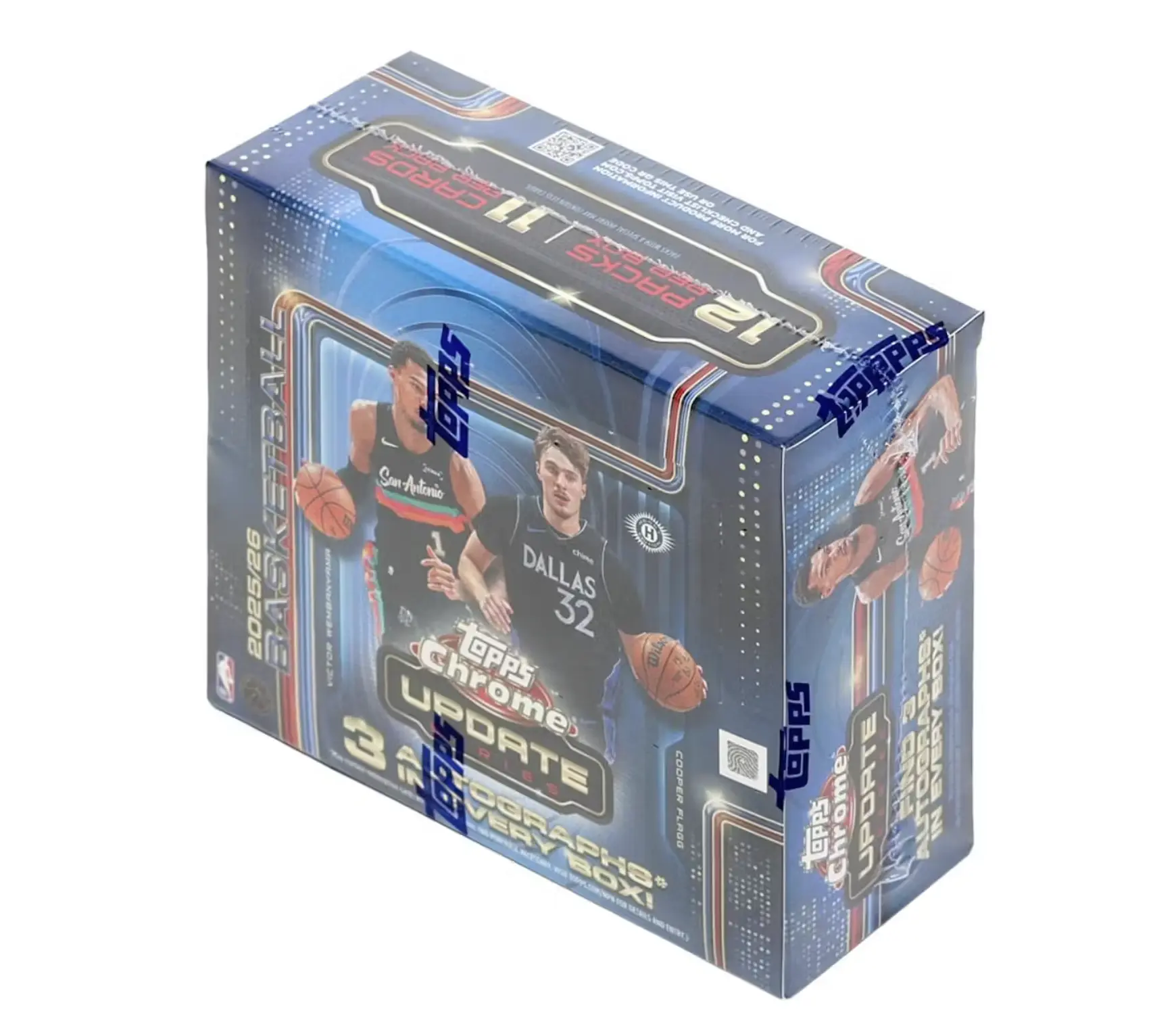 2025 / 26 Topps Chrome Update Jumbo Box - 12 Packs / 11 Cards per Pack - 3 Auto per Box - Shipped Sealed or Ripped and Shipped