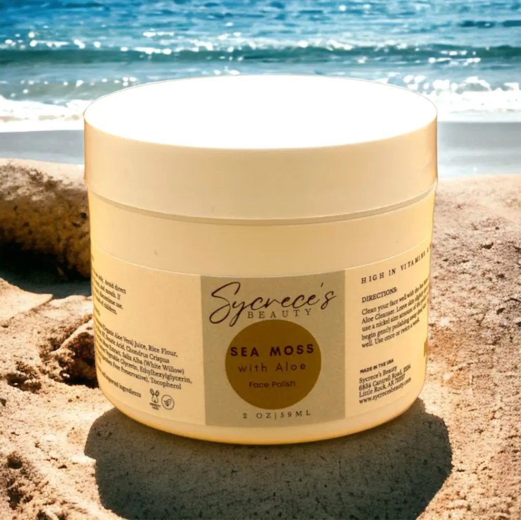 Sea Moss & Aloe Face Polish with Rejuvenating Properties for All Skin Types - Vegan, Gluten-free & Paraben-free