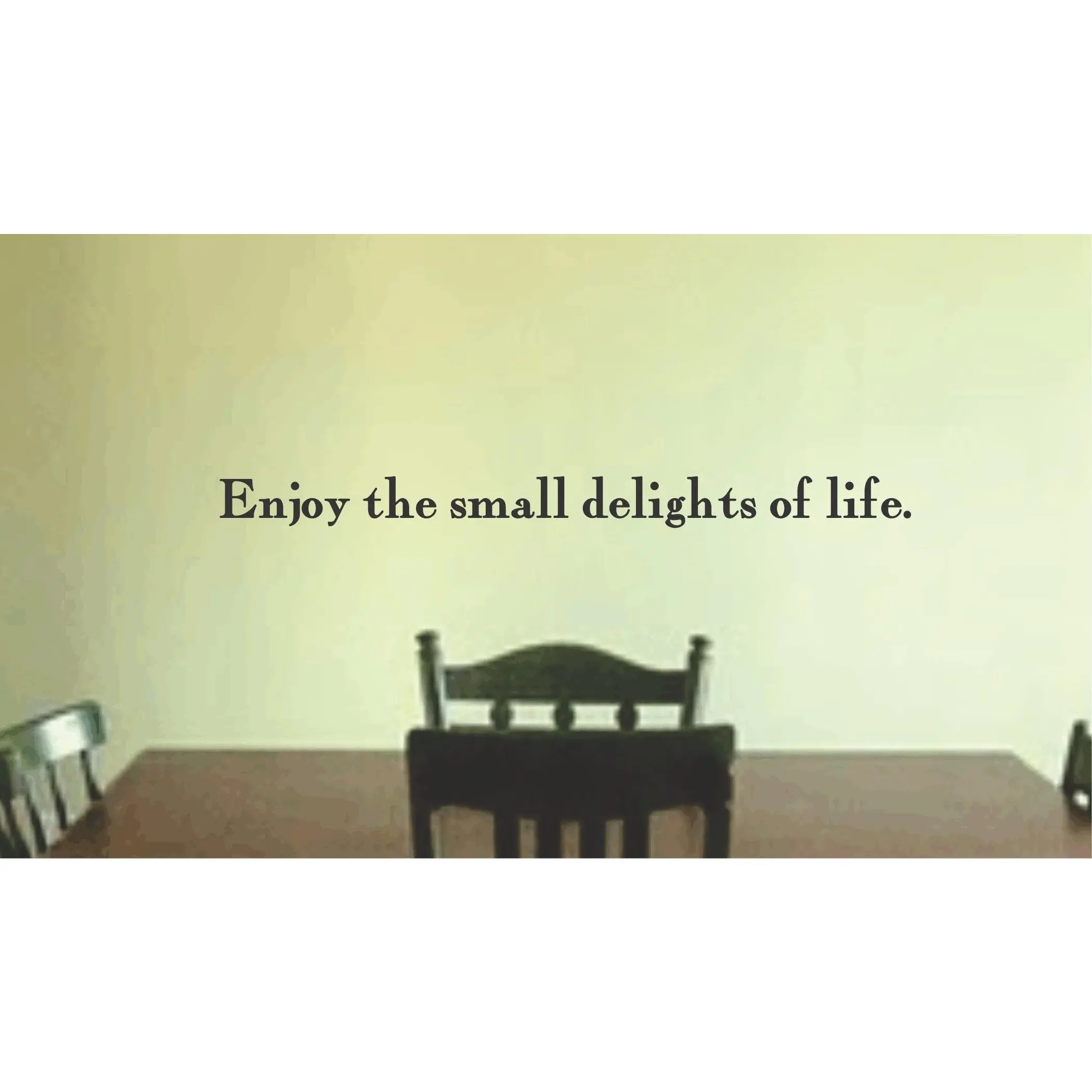 Enjoy The Small Delights Decal Sticker Wall Mural Art Graphic Family Quote