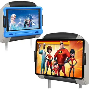 2 Pack  Headrest Tablet Holder, iPad Holder for  Backseat, Anti-Slip Strap and Holding Board Fits All 4.7"-12.9" Device, Road Trip Essential for , 360? Rotatable iPad Headrest Mount