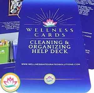 Wellness Cards-Cleaning & Organizing Help Deck - 19 Activity Cards