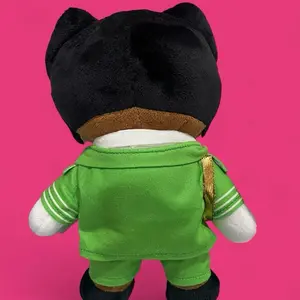 Dream core CHROMA KITTY Alt Rap Inspired Kitty Plush Toy Soft Cuddly Design for Fans of Emo Rap Culture Stuffed Animals Collectible Soft Animal