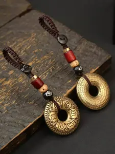 Feng Shui Lucky Keychain Pendant, Six-Character Mantra Keyring, Attracts Wealth, Traditional Good Luck Gift, Anti-Demon Amulet Charm, Keychain Jewelry