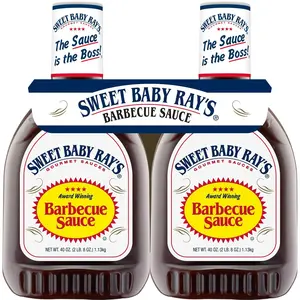 Sweet Baby Ray’s Barbecue Sauce, 40 oz., 2 Pack – Original Award-Winning BBQ Sauce, Thick & Sweet Smoky Flavor, Versatile Grill Sauce, Marinade & Dip for Ribs, Chicken, Burgers & More