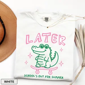 Last Day Of School Shirt Comfort Colors End Of Year Teacher Shirt See You Later Alligator Teacher Summer Tee Teacher Team Shirt Teacher Gift