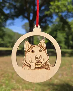 Laser Engraved Your Pet's Picture Personalized Ornament