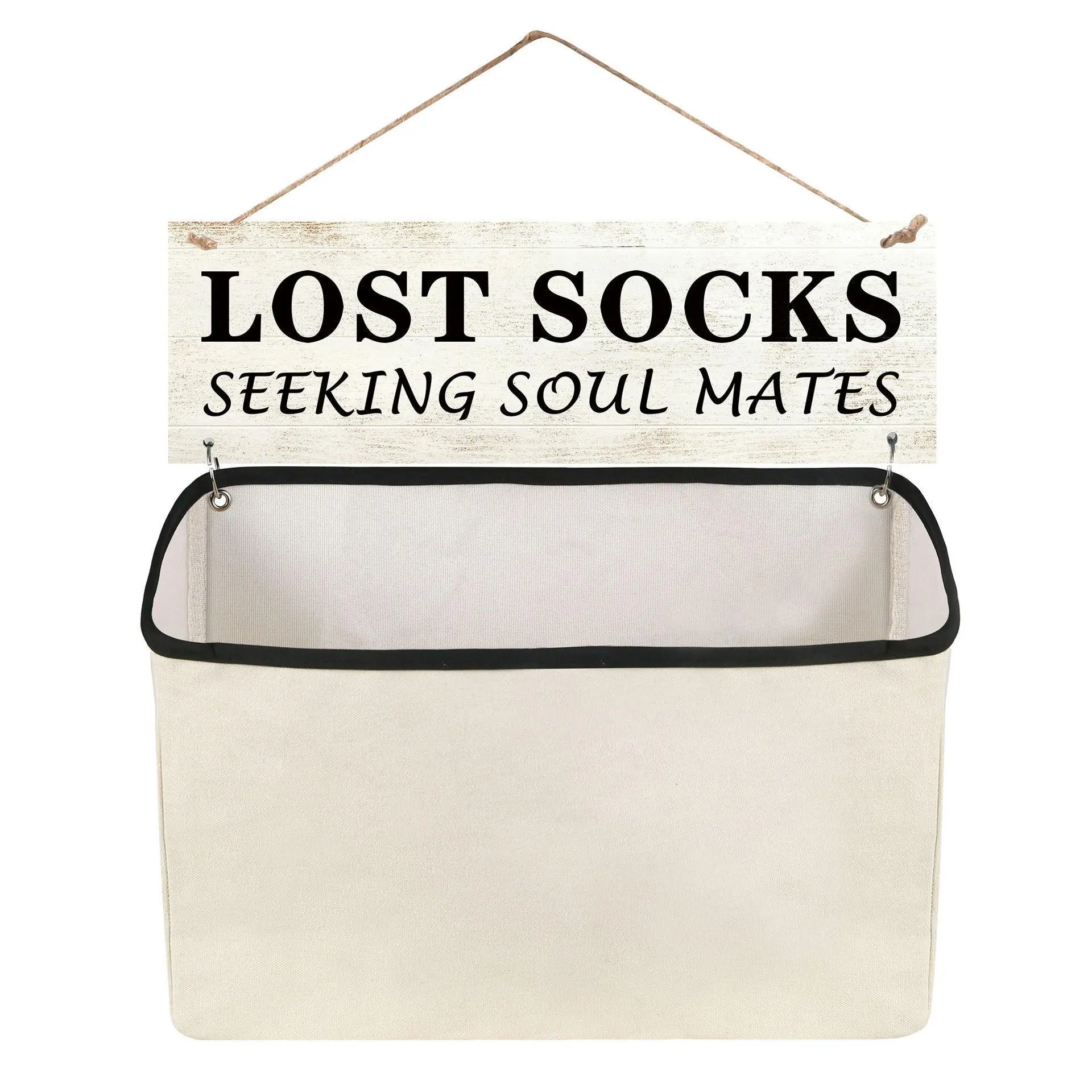 Wall-Mounted Sock Organizer Bag, Stylish Clutter-Free Space Saving Storage Solution for Laundry Room, Easy Find and Match Lost Socks, Multi-Purpose Creative Storage Hanging Bag, Storage Bags