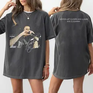 Justin Unisex T-shirt, JB Closer And Closer Concert Graphic Streetwear Design, Gift for Music Lovers