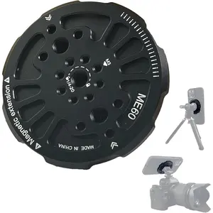 Tripod Mount Adapter with 1/4" Threads & Multi-Angle Arri Holes, MagSafe Compatible Stand for  16 Pro Max, 15 Plus, 14, 13, 12 Mini - ME60 (ME60)
