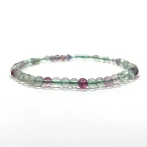Fluorite 4mm Gemstone Bracelet