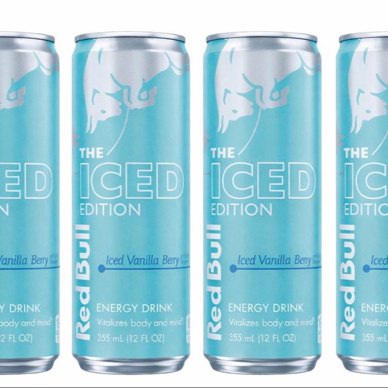 Red Bull iced vanilla berry 24 pack 12fl oz cans