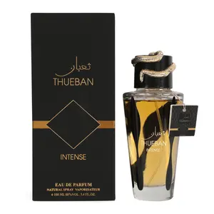 Thueban Intense Black Spray Perfume Eau de Parfum for Men and Women 100ml/3.4fl.oz.