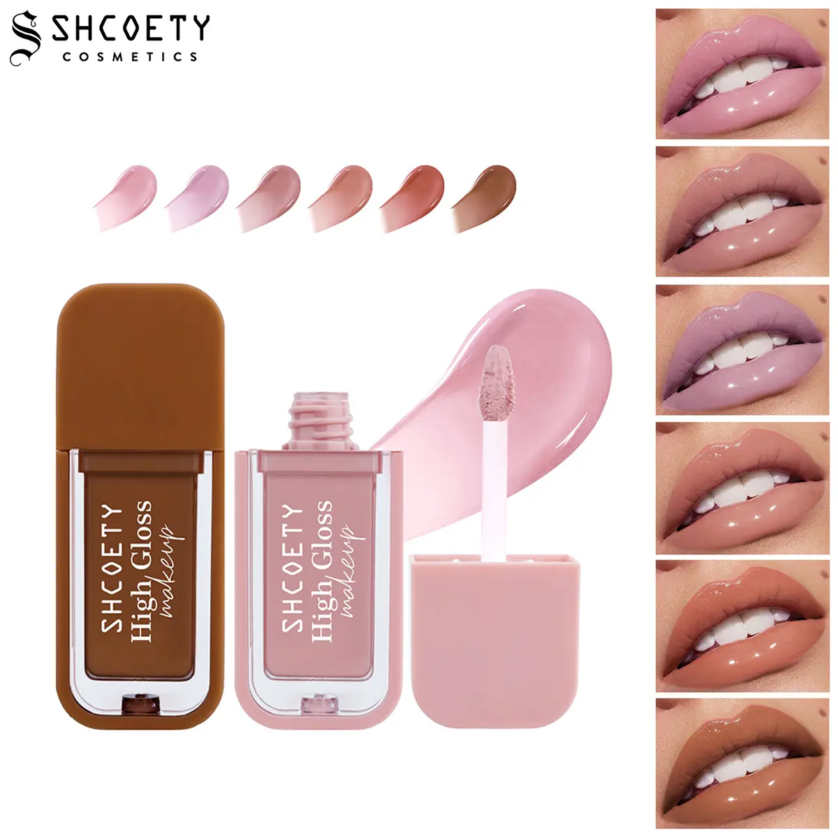 Glossy Lip Glaze – Hydrating Lip Gloss with Glassy Shine, Moisturizing Lip Protection, Natural Tint, Smooth Non-Sticky Finish for Plump & Radiant Lips.