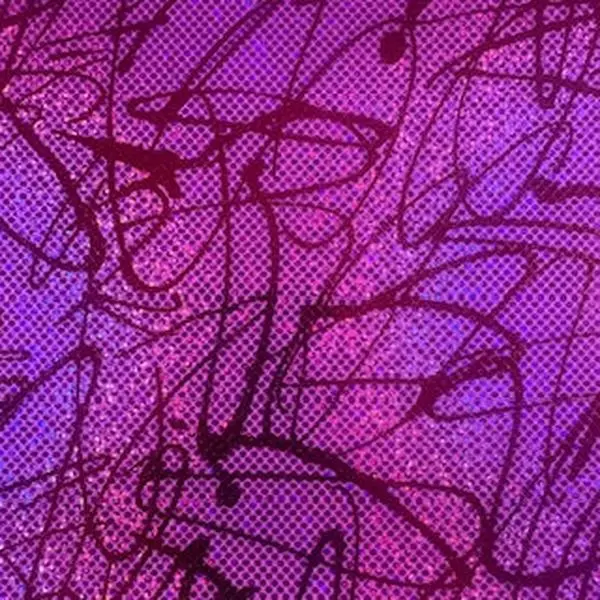 Heavyweight Foil Texture Chaotic Electric Print 4-Way Stretch Nylon Spandex Fabric for Swimsuits, Athletic Wear, Cheerleading Uniforms | Spandex Palace, 58-60In