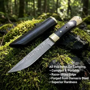 67-Layer Damascus VG-10 Steel Blade - Hand-Forged Precision Knives seat belt cutter carbon fiber handle Sandalwood Double Blade Kitchen Knife half  face  blades meat poultry boning  knife bbq prep full tang wood handle thick