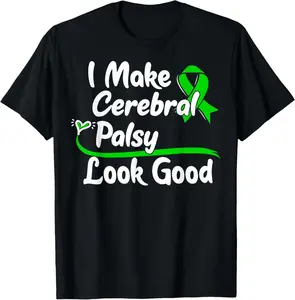 100% cotton Unisex Gift for Cerebral Palsy Patients CP Survivor T-Shirt
