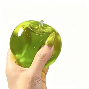 Slushie Green Apple Squishy - Moldable Non-Rebound Crunchy Fidget Toy| Perfect for Medium Grip Strength