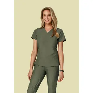 One Pocket Top Heather Olive