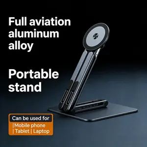 Multi-Functional Magnetic Aluminum Selfie Stick, Portable Universal Stand for Tablets, Phones, Laptops, Versatile Holder
