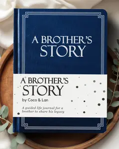 Brother's Life Story Journal (Hardcover): A Meaningful Keepsake for Brother to Share His Journey & Memories, Book Includes 250+ Prompt Questions, Sentimental Gift for Father's Day, Birthday, Christmas