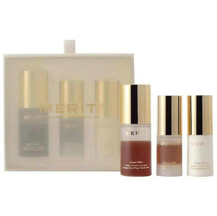 MERIT  Mini Great Skin Skincare Essentials Gift Set