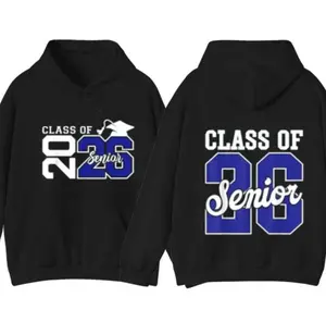 Class of 2026 TShirt - Sweatshirt - Hoodie, Senior 2026 Graduation With Cap Graphic Tee, School Spirit Outfit, End Of School Year Tee, Gift For High School Graduates