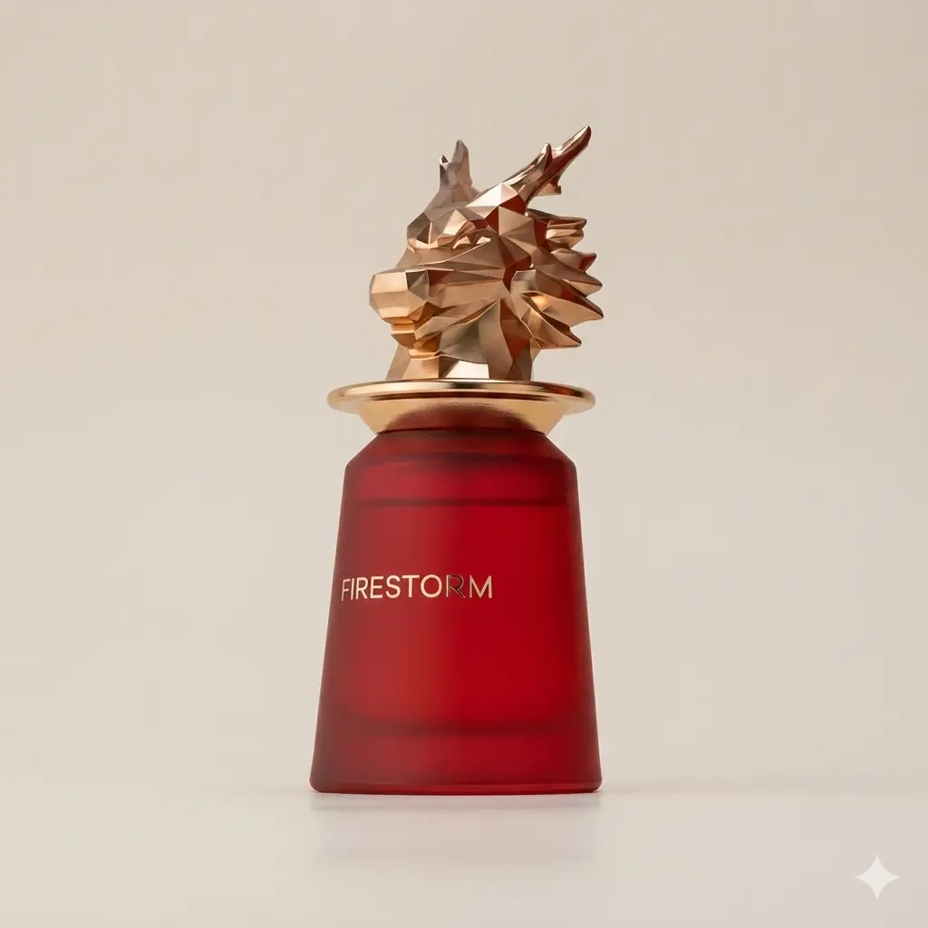 Fragrance World Firestorm EDP, Unforgettable Long-Lasting Unisex Signature Scent with Strong Projection, Spicy Aromatic Notes, 3.4 oz / 100 ml, Bold, Unisex Fragrance, 3.4Oz, Spicy Sweetness, 100Ml, Smelling Good, Niche Perfume, Unisex Wear
