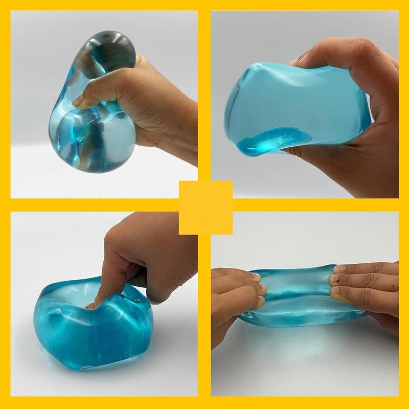 2026 Sensory Stress Cube,Sensory Squeeze  with Super Solid Squish for Anxiety Relief, Slow Rising, ADHD & Focus Aid – 2.1", 1Pc