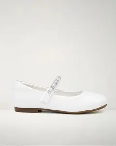Girls Dress Shoes | Ballet Flats with Beaded Straps