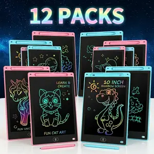 EFFUN 8.5-in Colorful Pink Erasable Graphics Drawing Tablet (1pc) - Kids' Learning Tool, Toys for Boys, Portable Sketchpad for Home-School Use, Gifts for Kids