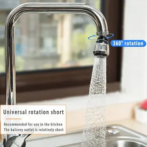 1pc High-Pressure 360° Rotating Faucet Extender | Dual-Mode Adjustable, Water-Saving and Splash-Proof Design, for Kitchen & Bathroom Sinks, Tool-Free Installation, Small Shower Head, Stylish Design, Easy Maintenance, Compact Design, Sturdy Structure