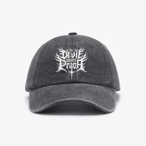 Unisex The Devil Wears Prada Band Baseball Cap -Vintage Street Style, Adjustable Double-Fastening Hat, Signature Pattern, Gift for Men & Women