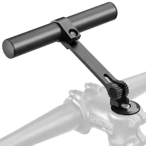 CyclingDeal Bike Handlebar Extender | Lightweight & Durable Aluminum Alloy 6.1" Bicycle Handlebar Extender Bracket for Phone Holder, Headlight & More | Easy to Install & Fully Adjustable