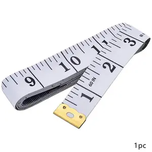 Double Sided Soft Ruler, 1 Count 60 Inch/150cm Double Sided Body & Hat Size Measuring Ruler, Sewing Project Supplies for Tailor & Handmade Need, Sewing Supplies Crafts, Gifts for Girlfriend, Soft Tape Measure, Durable Tape Measure