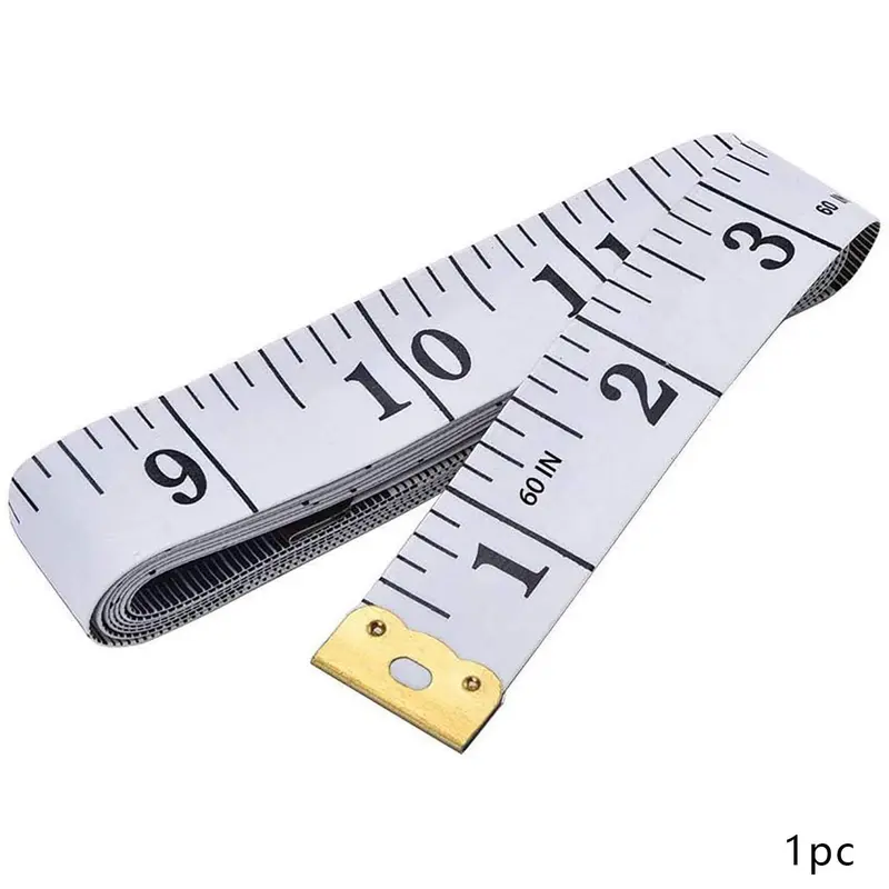 Double Sided Soft Ruler, 1 Count 60 Inch/150cm Double Sided Body & Hat Size Measuring Ruler, Sewing Project Supplies for Tailor & Handmade Need, Sewing Supplies Crafts, Gifts for Girlfriend, Soft Tape Measure, Durable Tape Measure, Sewing Tools