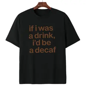 Casual Short Sleeve Crew Neck Tee For Coffee Lovers Humor Enthusiasts Daily Wear
