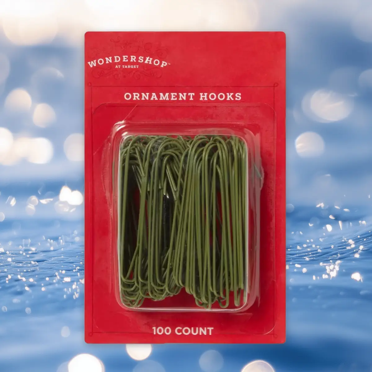 100ct Christmas Ornament Hook Dark Green - Wonrshop ™