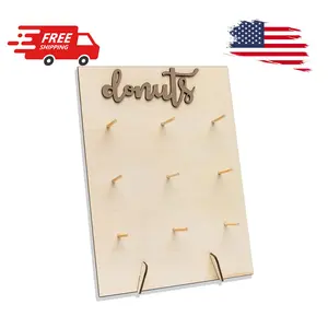 Donut Display Stand Wood Doughnuts Wall Stands Display board