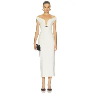 Camila Coelho Aurora Midi Dress in Ivory