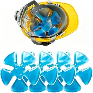 2-Pack of Multifunctional Reusable Cooling Gel Ice Packs, Cold Therapy Liners for Hard Hats and Sun Hats, Cooling Relief for Construction Workers, Outdoor Activities, Everyday Use, Heat Protection—the Perfect Gift Idea