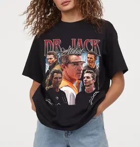 Dr Jack Abbot Bootleg The Pitt T-shirt, Vintage Tee, Gift For Fan, 100% Cotton, Loose Fit