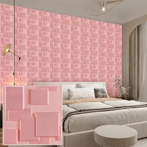 Aadesh 3D Wall Panel (Includes One Roll of Mounting Tape), Interior Wall Decor, Diagonal Diamond Diamond Textured Pattern for Living Room, Lobby, Bedroom, Hotel, Office, Game Room, TV Backsplash, 11.8 x 11.8 Inches (Approx. 30 x 30 cm)