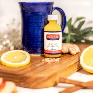 wellthee's MORNING RESET - 2oz All-in-One Wellness Shot - Convenient Natural Health Boost for Daily Digestion, Immunity, Skin & Energy - 12-Pack Healthcare Fitness Solution