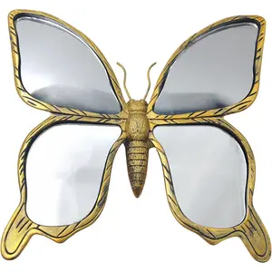 Butterfly Wall Decor,  Themed Wall Mirror, Creative  Decoration for Bedroom Tabletop Balcony Corridor, Ideal  (1, Butterfly)