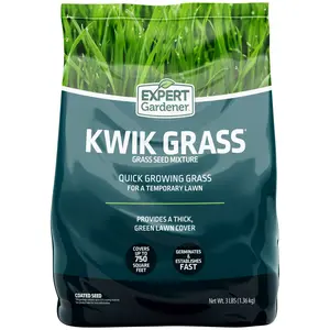 Kwik Grass Seed Mix, for Sun to Partial Shade, 3 lb.